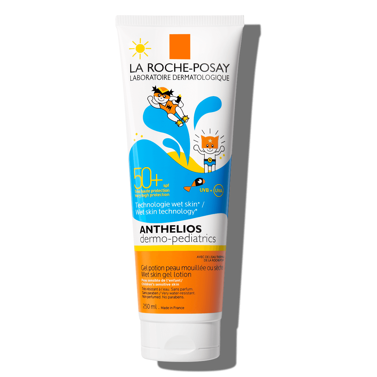 La Roche Posay ProductPage Sun Anthelios Wet Skin Gel Dermo Pediatrics